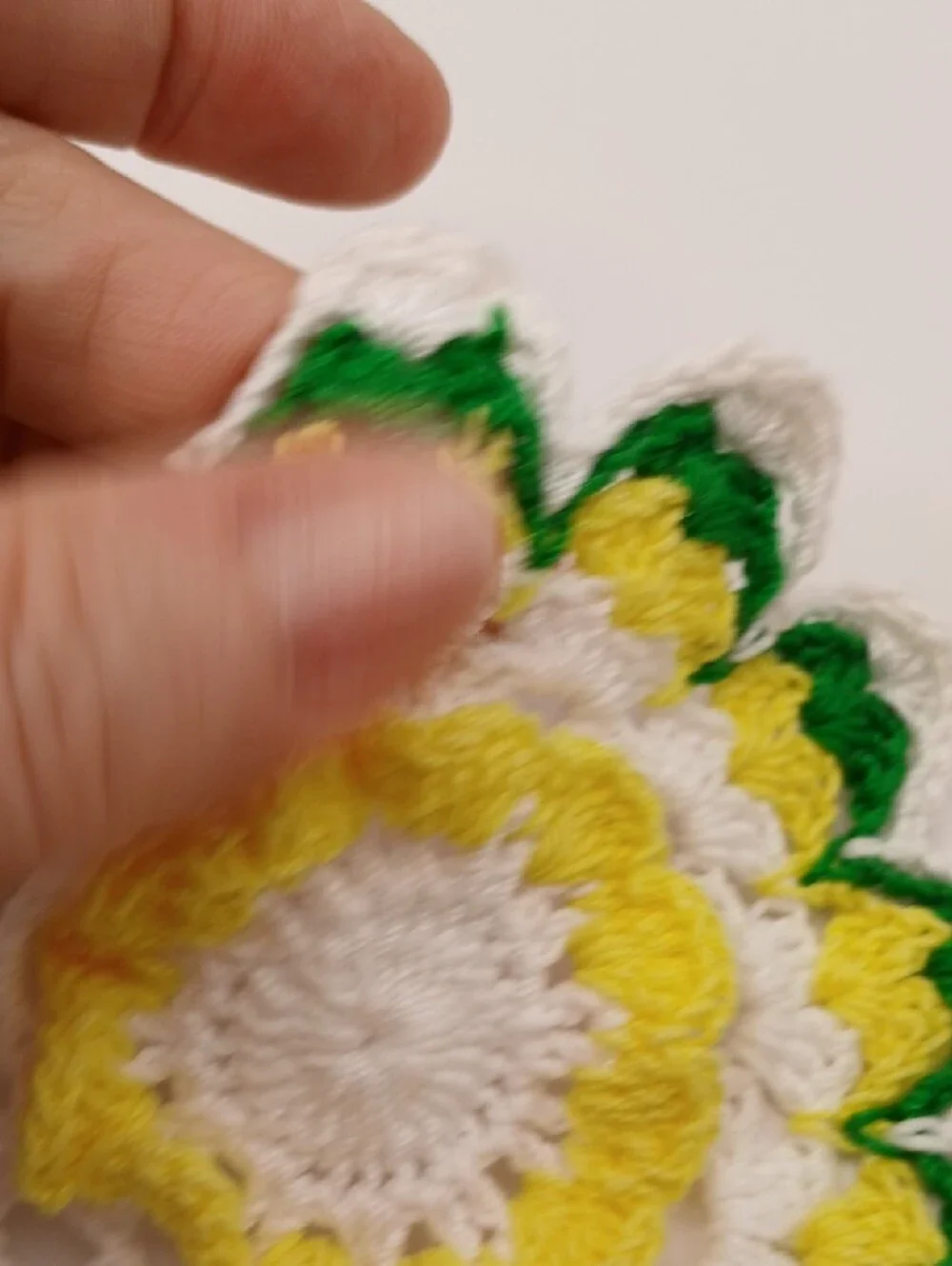 READ Handmade Crochet Floral Doily